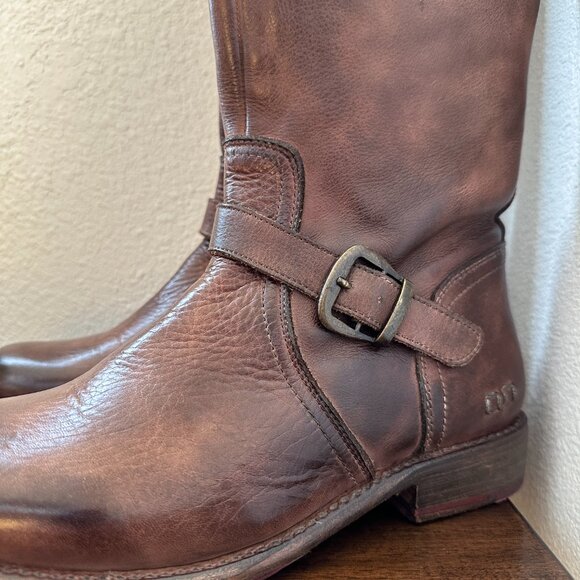 Brand New & Never Worn Bed|Stu Glaye Teak Rustic Brown 9.0 NOT WIDE CALF - Picture 3 of 14